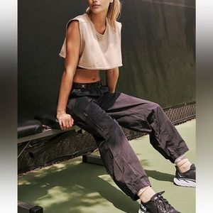 Free People Get a Clue Pants in Oatmilk